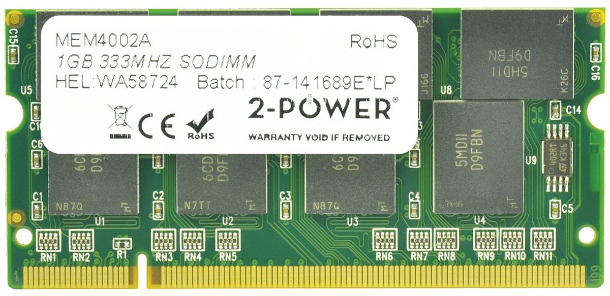 2-Power 1GB PC2700 333MHz 1GB DDR 333MHz geheugenmodule