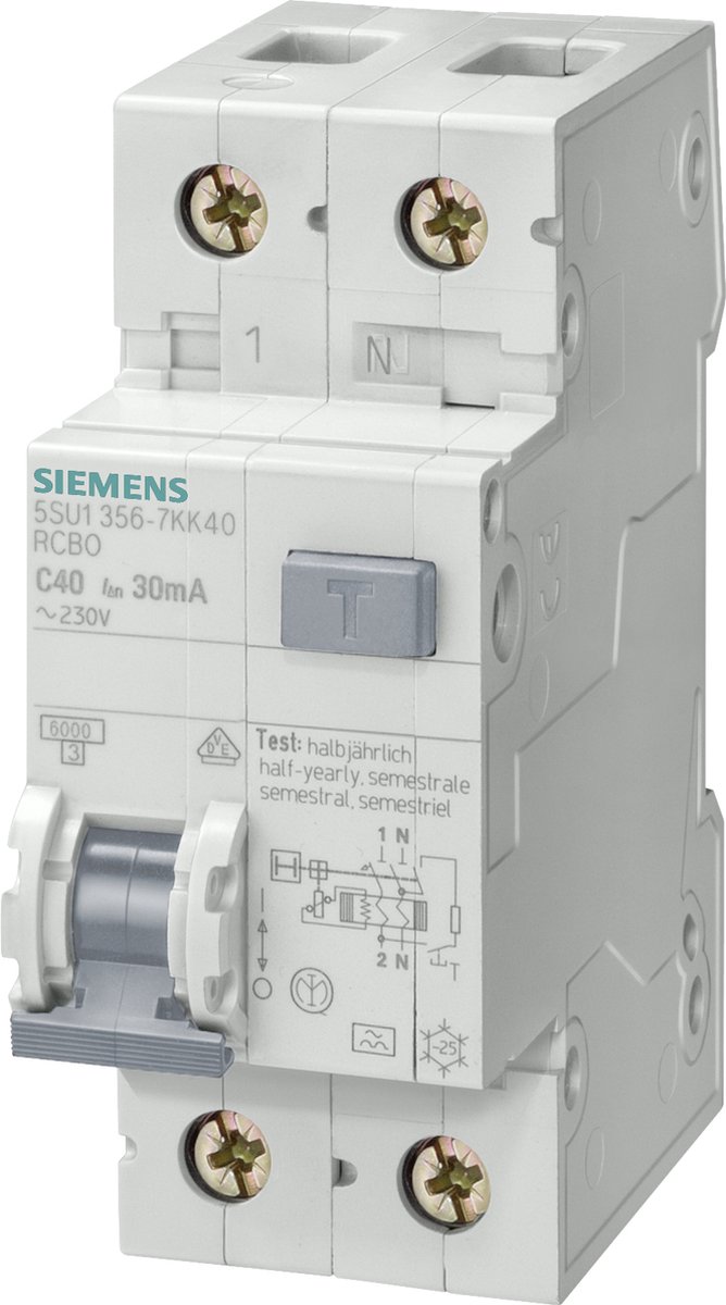 Siemens 5SU1 Aardlekschakelaar - 5SU13566KK16 - E2HHB
