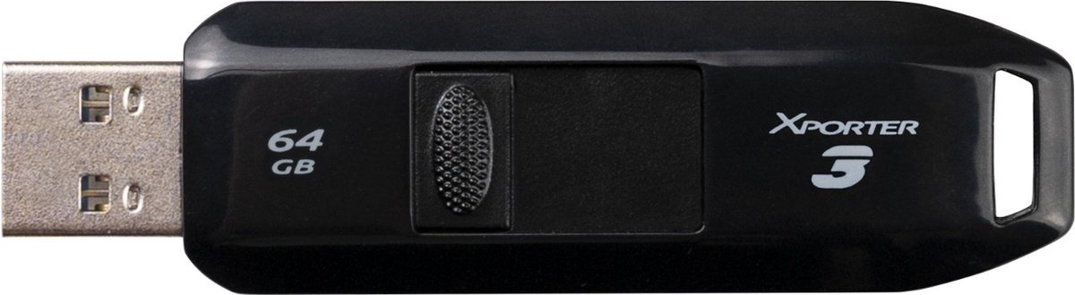 Memory Xporter 3 - 64 GB - USB Type-A - 3.2 Gen 1 (3.1 Gen 1) - Slide - 10 g - Black