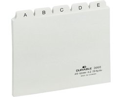 366002 - Alphabetic tab index - PVC - White - Landscape - A6 - 0.3 mm