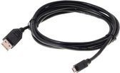 S-Conn 1.8m USB2.0 A- microUSB2.0 B USB-kabel 1,8 m USB A Micro-USB B Zwart