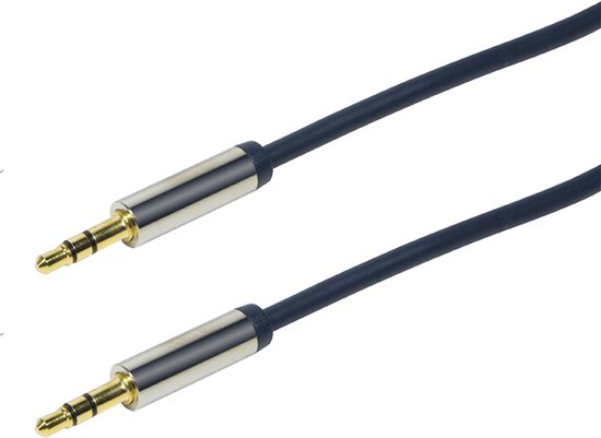 LogiLink Audio-Kabel 5 M – 2x 3,5 Mm Klinkenstecker, Stereo, Schwarz, Für Lautsprecher & Kopfhörer