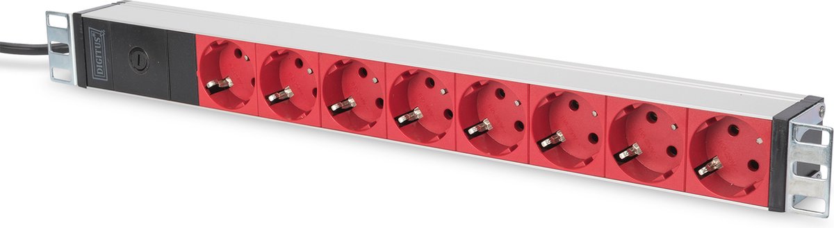 Digitus PDU Stroomstrip voor Rack 8x Schuko