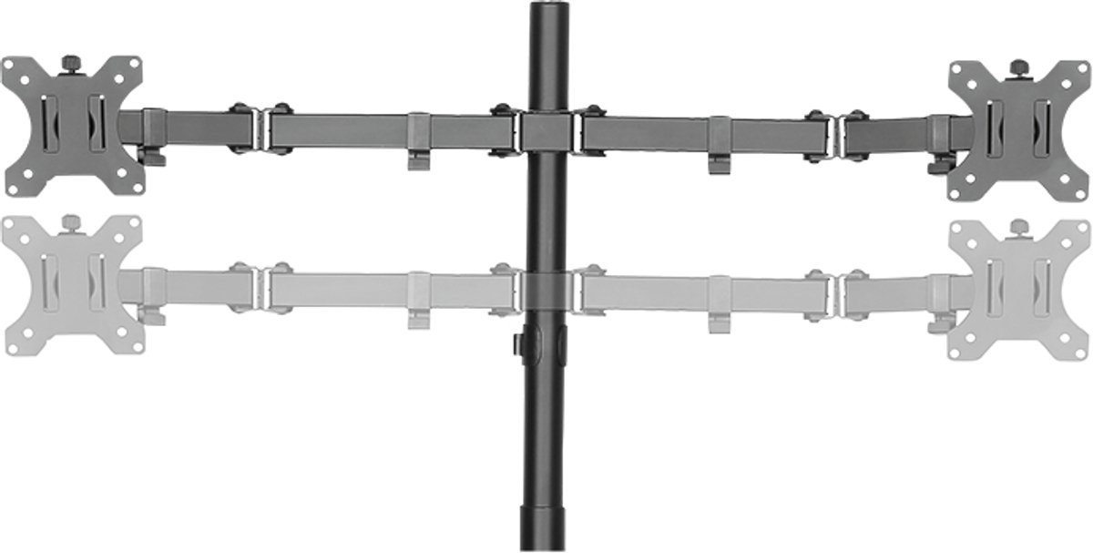 LogiLink BP0046 flat panel bureau steun 813 cm (32'') Doorvoer Roestvrijstaal