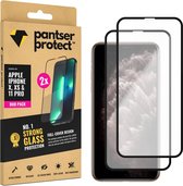 DUO-PACK - 2x Pantser Protect™ Glass Screenprotector Geschikt voor iPhone X / Xs / 11 Pro - Case Friendly - Premium Pantserglas - Glazen Screen Protector