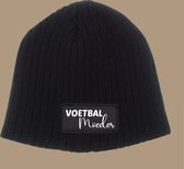 Voetbal moeder muts- Beanie- warme muts- winter- feestdagen-koud.