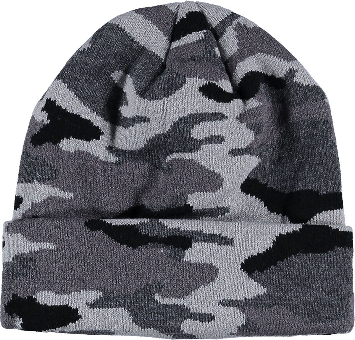 Jongens Muts Zwart-Grijs. Maat: XS