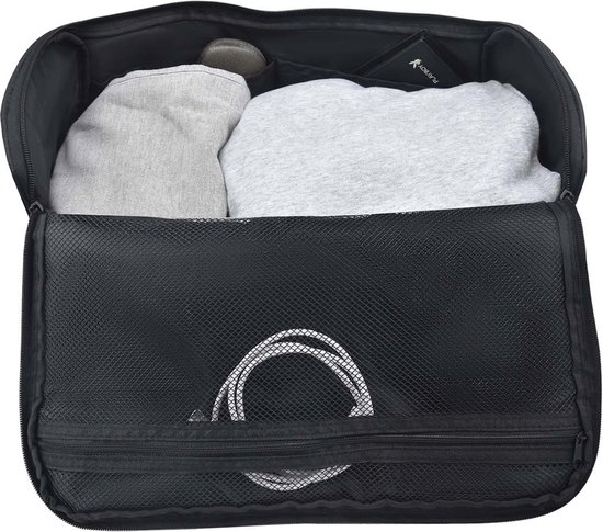 CabinFly Sac de voyage Bagage à main Economy 40x20x25cm Ryanair, WizzAir, 20L, Zwart