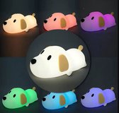 Mogi Products - Nachtlampje Kinderen - Hondje - LED - USB Oplaadbaar - Babykamer Nachtlampjes - 7 Kleuren - Nachtlamplampje Kinderen-Kinder nachtlampje