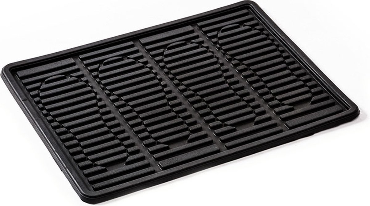 Rubbermagazijn Deurmat - 52x39cm - Rubber deurmat - Antislip Zwart