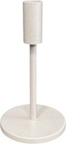 STILL - Kandelaar - Kaarsenstandaard - Geschikt voor LED Kaars - Dinerkaars - Ijzer - Beige - 19 cm