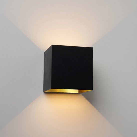 Lindby LED buiten wandlamp Branor, aluminium, antraciet, IP54