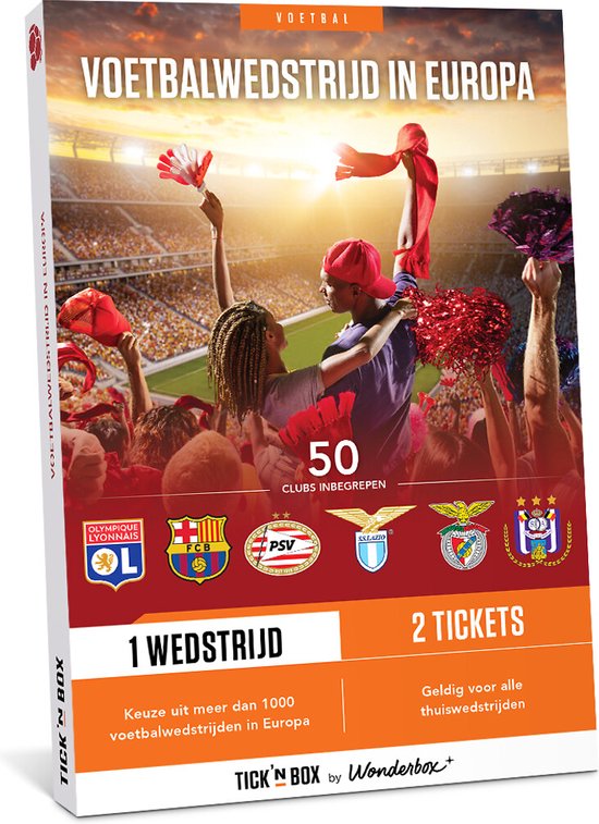 Wonderbox Cadeaubon - Voetbalwedstrijd in Europa