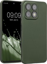 kwmobile metallic telefoonhoesje van TPU - geschikt voor HONOR X8a - Flexible case voor smartphone - In metallic dennengroen