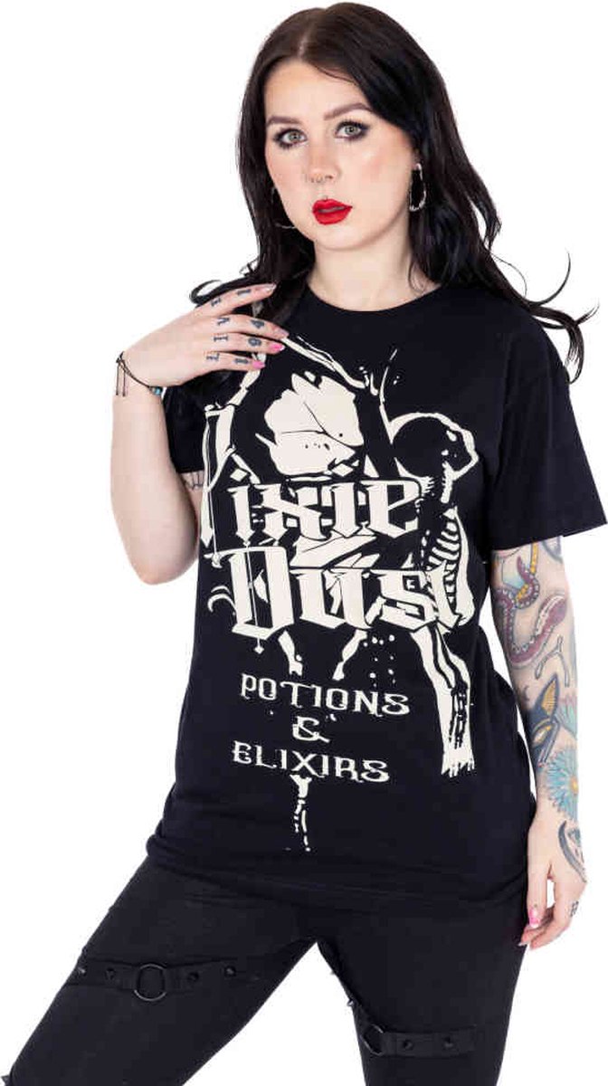 Heartless - Pixie Potions Unisex Tshirt - L - Zwart