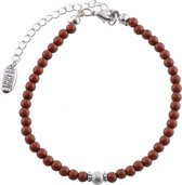 Behave - Armband kralen bruin - Minimalistisch accessoire voor dagelijks gebruik