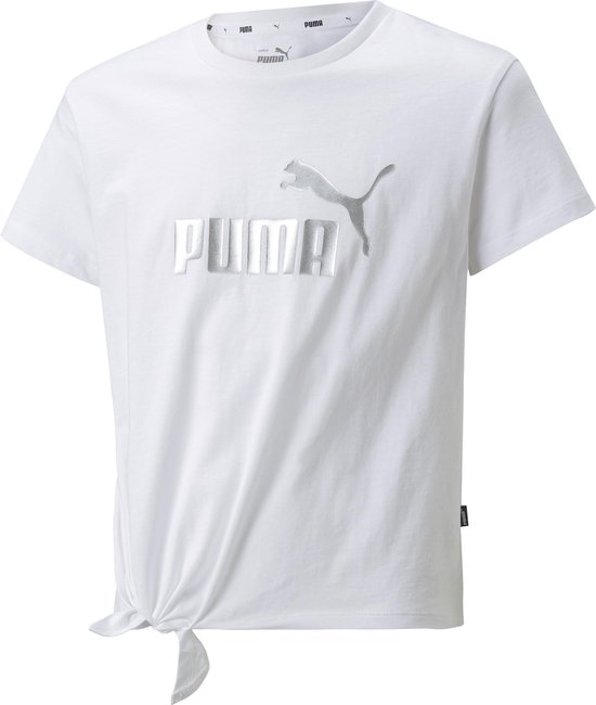 T-shirt PUMA ESS+ Logo Knotted Tee G FALSE - Puma White