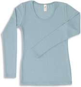 Dames Shirt - Merino Wol - Lange Mouw - Bio - Engel Natur - IVN BEST Gecertificeerd - Lichtblauw 34/36s