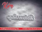 KTD04 Hobby Holland text die - snijmal Nederlandse tekst - Beterschap - mal ziekte - Kim design