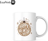 EssaPrints Mok - Nieuwejaar Mok - New Year Mok - Happy New Year Mok - Mok - Cadeau Mok - Moederdagscadeau - Verjaardagscadeau - Koffiemok - Coffee Mug - Mug - Gift Mug - Kerstcadeau