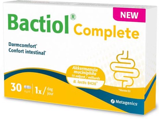 Metagenics Bactiol Complete - Voor gezonde darmen en slijmvliezen - 30 ...