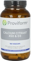Proviform Calcium Citraat & D3 - 180 vegicaps - Calciumpreparaat
