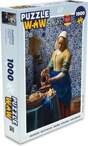 Puzzel Melkmeisje - Delfts Blauw - Vermeer - Schilderij - Oude meesters - Legpuzzel - Puzzel 1000 stukjes volwassenen