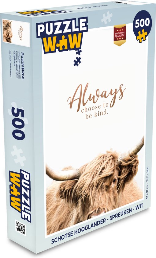 Puzzle Highlander écossais - Proverbes - Wit - Puzzle - Puzzle 500 pièces