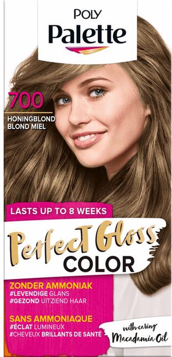 x3 Poly Palette Perfecte Gloss Color Haarverf 700 Honing Blond