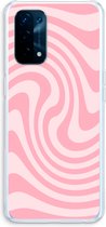 Case Company® - Coque Oppo A93 5G - Swirl Rose - Coque de téléphone souple - Protection sur tous les côtés et bord de l'écran