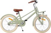 AMIGO Vélo Enfant Urbain - 18 pouces 27 cm - 6 à 8 ans - Avec frein à rétropédalage et V-Brake - Vert