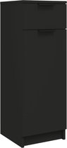 vidaXL-Badkamerkast-32x34x90-cm-bewerkt-hout-zwart