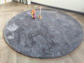 Tapijtdirect - Vloerkleed Rabbit fur karpet Antraciet - 170x230cm super zacht, 5 kleuren - woonkamer - slaapkamer - karpet voor onder de kerstboom