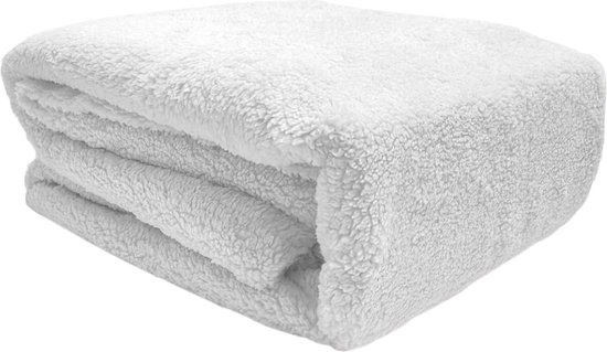 Sleeps Zachte Teddy Fleece Hoeslaken Grijs - 160 x 200 cm - Heerlijk Zacht