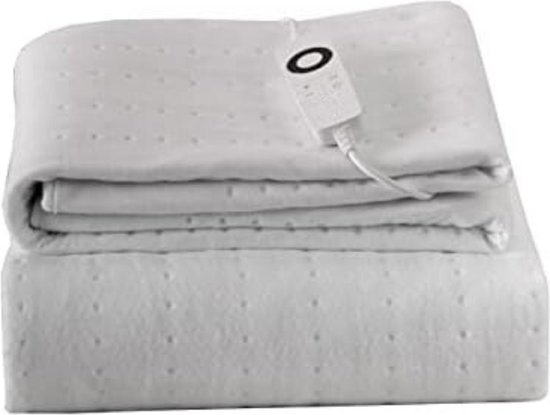 Verwarmde deken - Verwarmingsdeken - Elektrische bovendeken - Wit