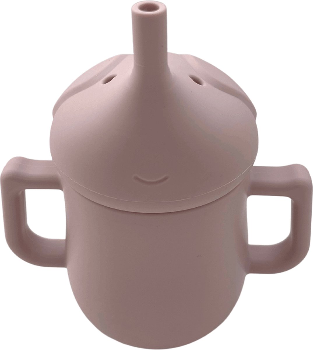 Goedkoopste Mabebi - Drinkbeker met rietje - Oefenbeker - Trainingsbeker - Drinkbeker met handvaten - Drinkbeker olifant - Roze