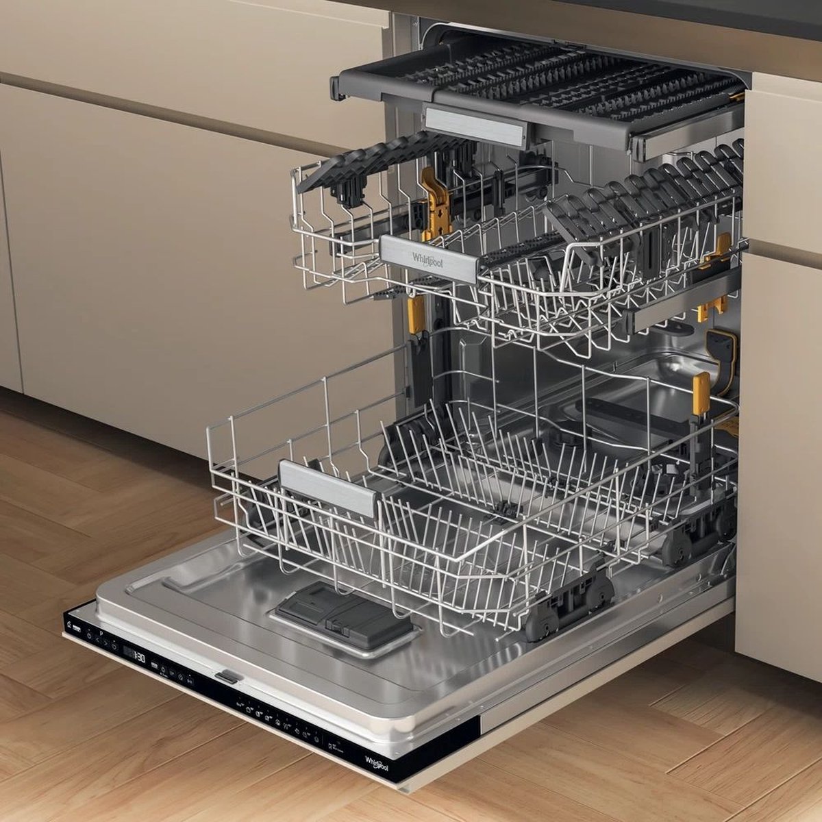 Whirlpool | W7IHP40LC | inbouw vaatwasser | Besteklade | Automatische deuropening - Zeer stille machine met 40 dB(A)! — afbeelding 4