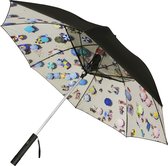 Bol.com Falcone Personal Parasol - UV Paraplu met Ventilator - Windproof - 105 cm - Zwart aanbieding