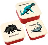 Rex London - Snackdoosjes 'Dino' - Set van 3