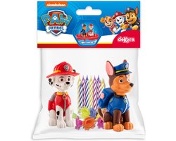 Dekora Paw Patrol Cake Topper pk/2 & Candles pk/10