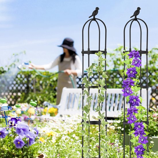 Plantensteun halfrond Groei Mooie Bloemen- Plantenstok met Ring- Tomatenkooien Voor Je