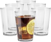 Water Glasses Cocktail Glasses Set Tumbler Glass Set | 260 ml | Set of 6 | Water Juice Glassware Tumblers Gift Men Bar Accessories | Dishwasher Safe | Viggo Collection