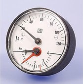 Euro Index mano thermometer 1/2 0 120°C/0 4 bar axiaal