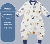 Winter Baby Slaapzak met Benen - Panda - Blauw - 3.5 TOG - baby height  100-110cm -... | bol