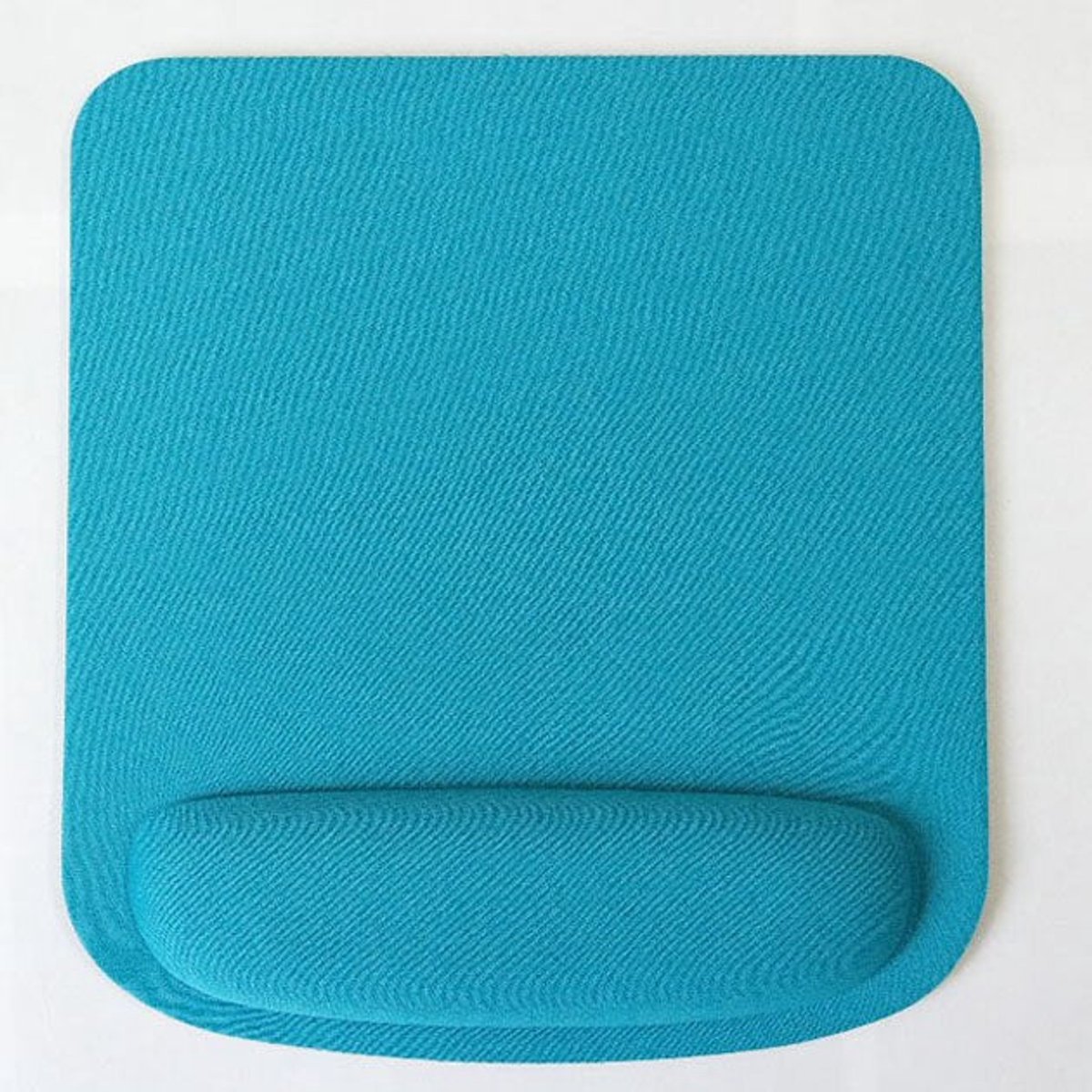 Gadgetpoint - Antislip Muismat - Polssteun - Mousepad - Vierkant Lichtblauw
