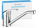 Bächlein Keukenkraan Arado 360 graden draaibaar (Chroom) - Eengreeps keukenkraan Chroom met 360° draaibare uitloop, kraan voor de keuken in extra