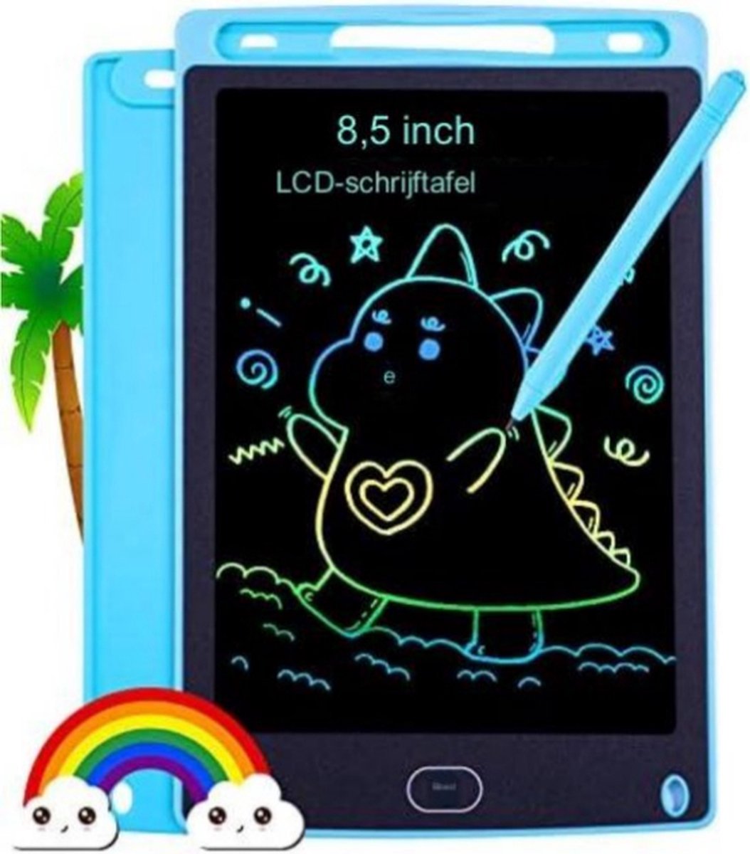 Tekentablet Kinderen - Tekentablet Met Scherm - Grafische Tablet - Blauw - 8,5inch