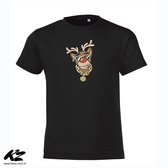 Klere-Zooi - Gangsta Reindeer - Kids T-Shirt - 140 (9/11 jaar)