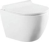 Qeramiq Salina toilet- wc pot – Inclusief toiletbril - spoelrandloos – Wit