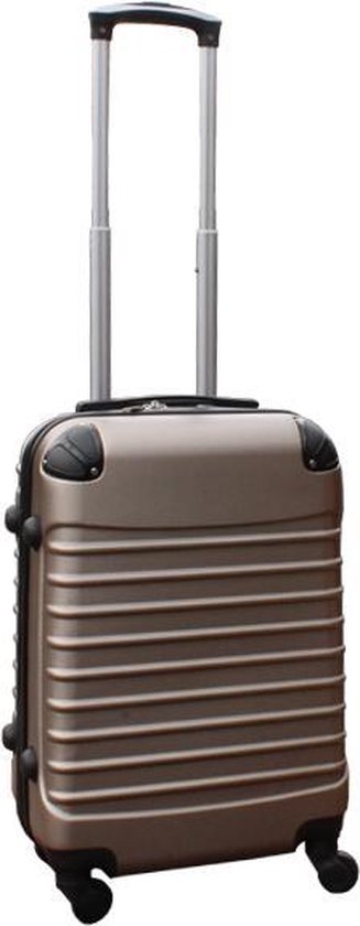Travelerz handbagage koffer met wielen 39 liter - lichtgewicht - cijferslot - goud